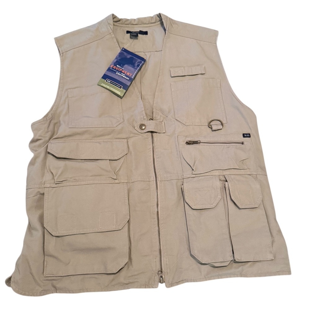 NWT 5.11 Tactical Series Vest Khaki Utility 80001 Unisex XL Gorpcore Hunting